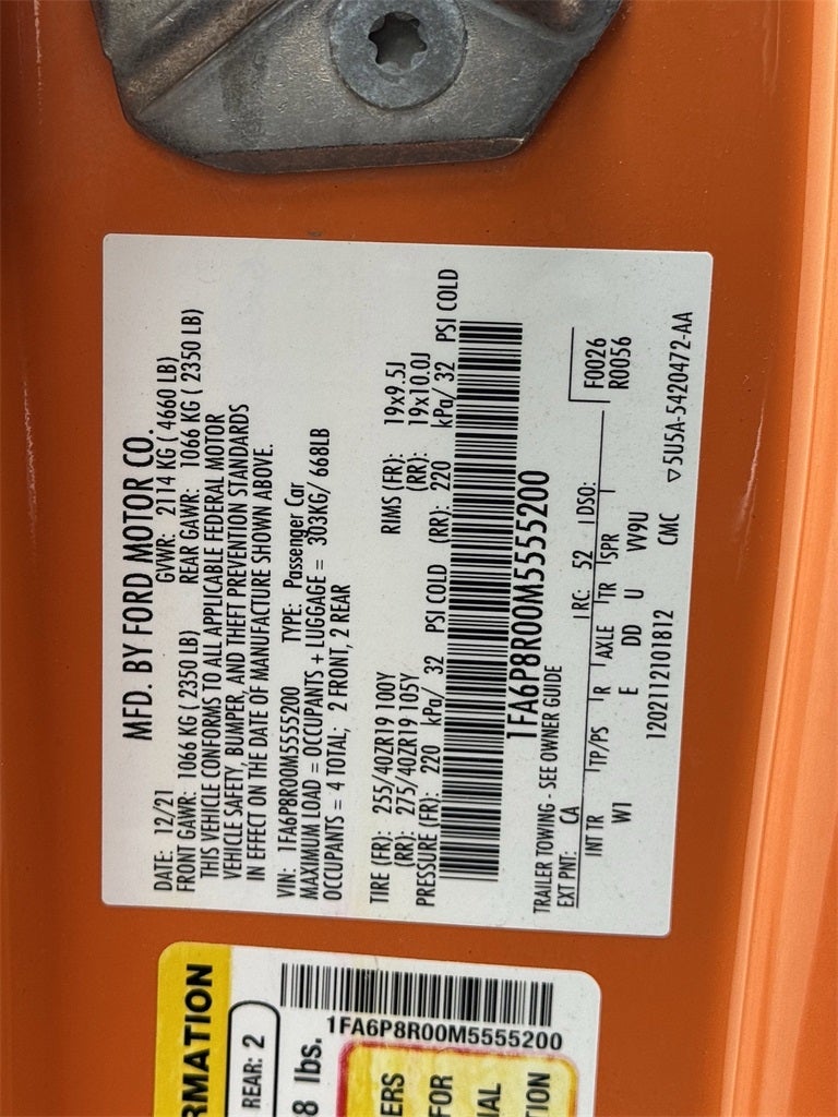 2021 Ford Mustang Mach 1