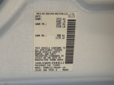 2023 Nissan Altima 2.5 SR