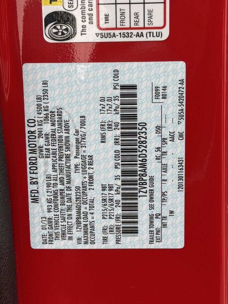 2013 Ford Mustang V6