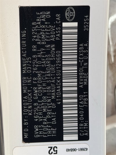 2025 Toyota Camry SE