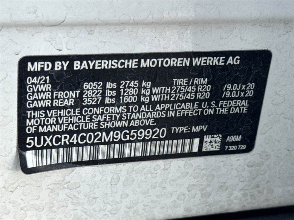 2021 BMW X5 sDrive40i