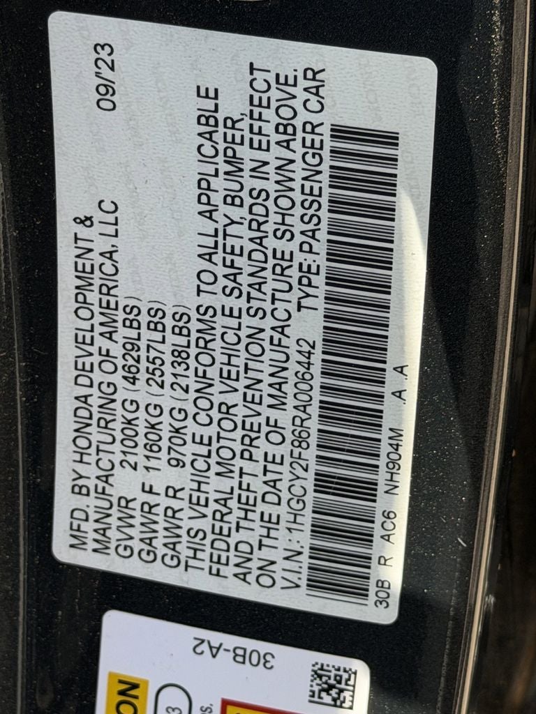 2024 Honda Accord Hybrid Touring