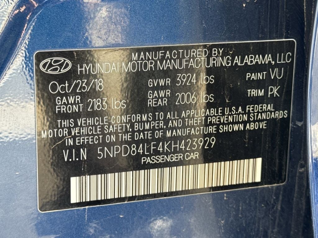 2019 Hyundai Elantra SEL