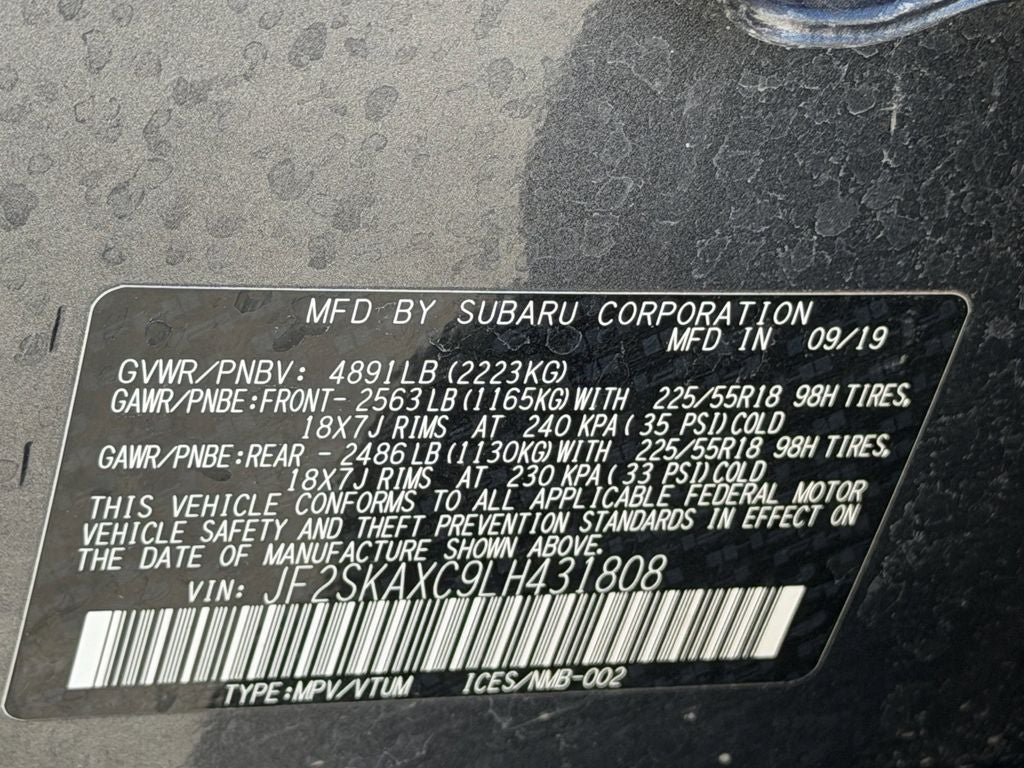 2020 Subaru Forester Touring