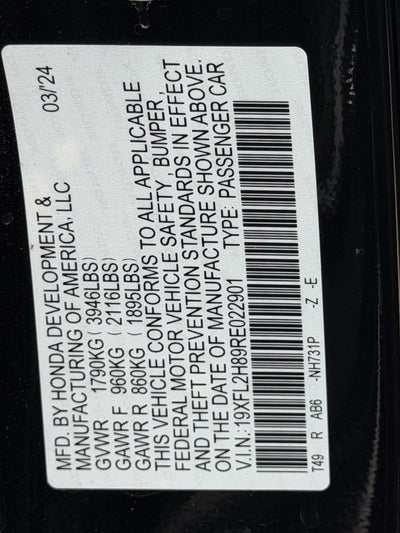 2024 Honda Civic Sport