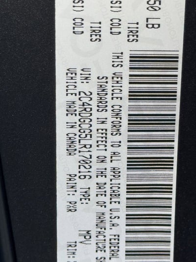 2020 Dodge Grand Caravan SXT