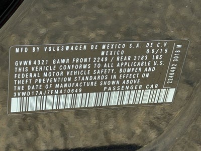 2015 Volkswagen Jetta 1.8T SE