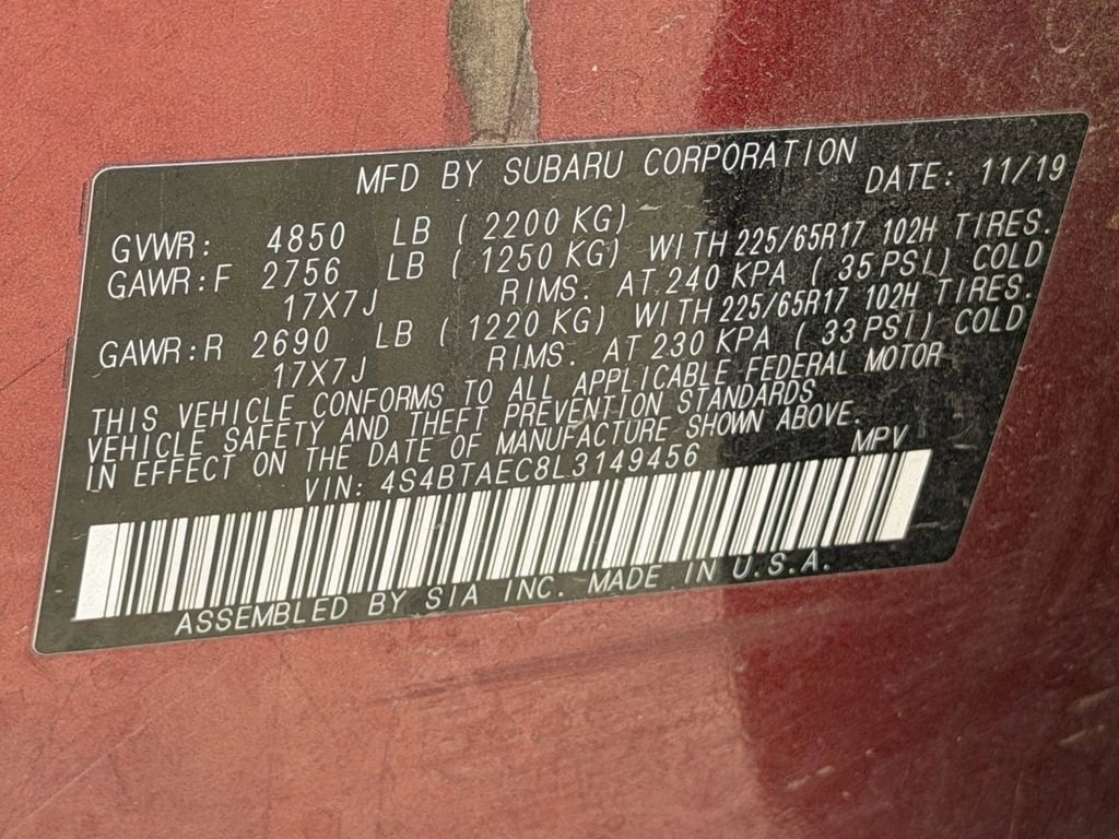 2020 Subaru Outback Premium