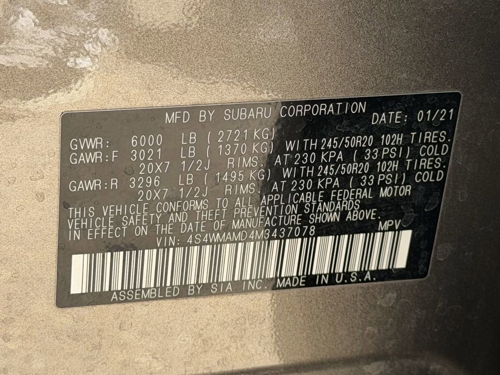 2021 Subaru Ascent Limited