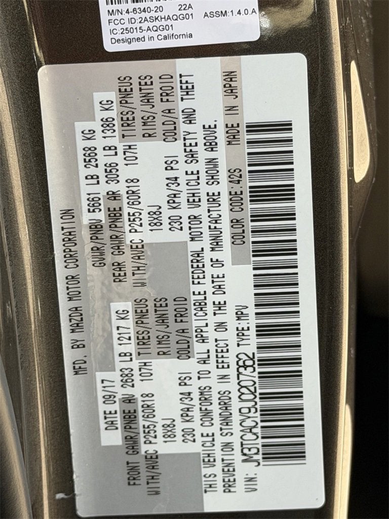 2018 Mazda Mazda CX-9 Touring