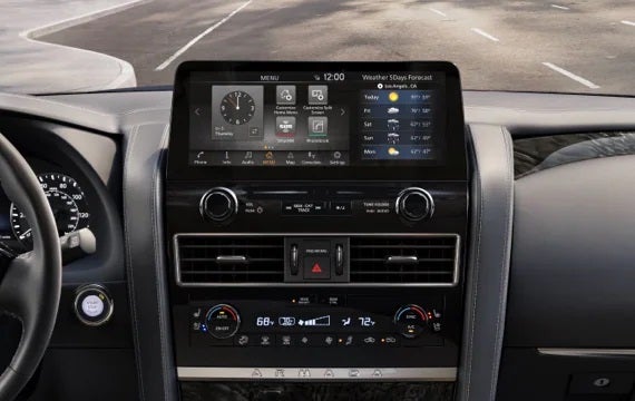 2023 Nissan Armada touchscreen and front console | Casa Nissan in El PASO TX