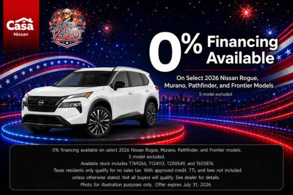 Casa Nissan July Incentives