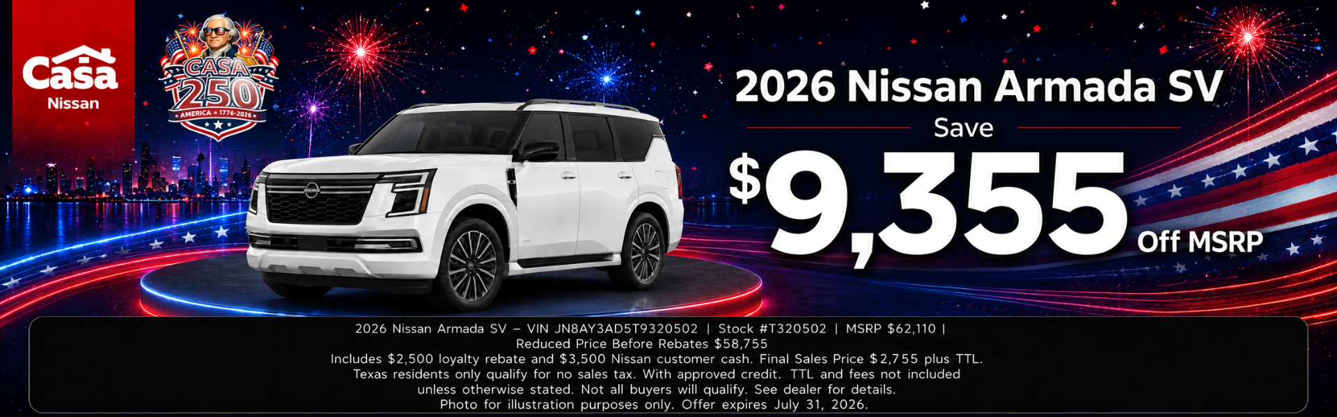 Casa Nissan July Incentives