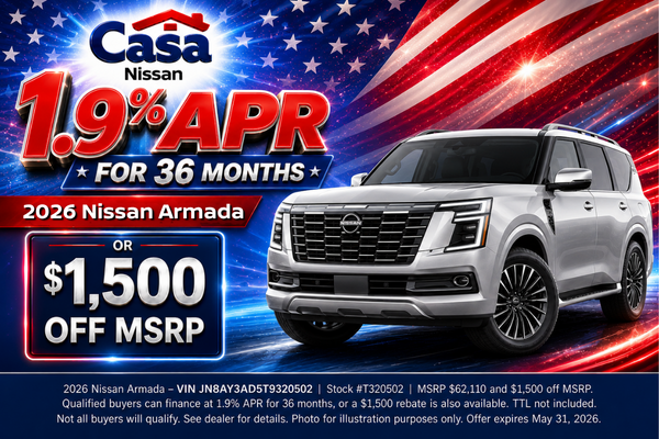 Casa Nissan May Incentives