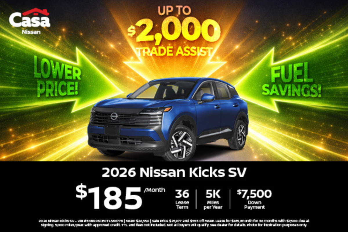 2026 Nissan Kicks SV