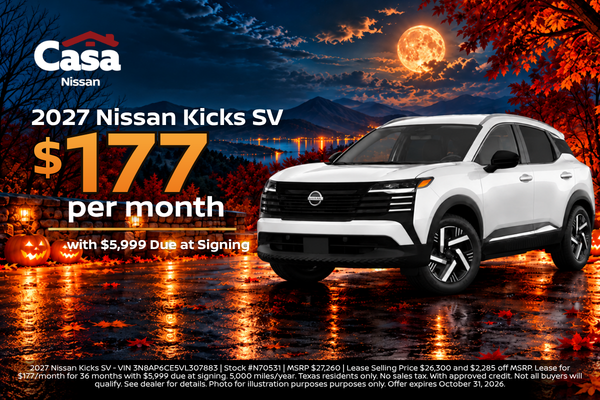 Casa Nissan October Incentives 