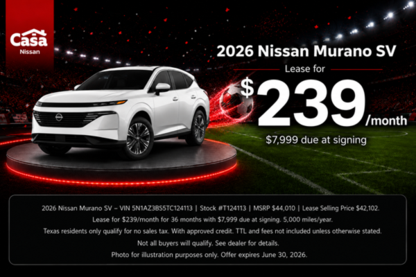 Casa Nissan June Incentives
