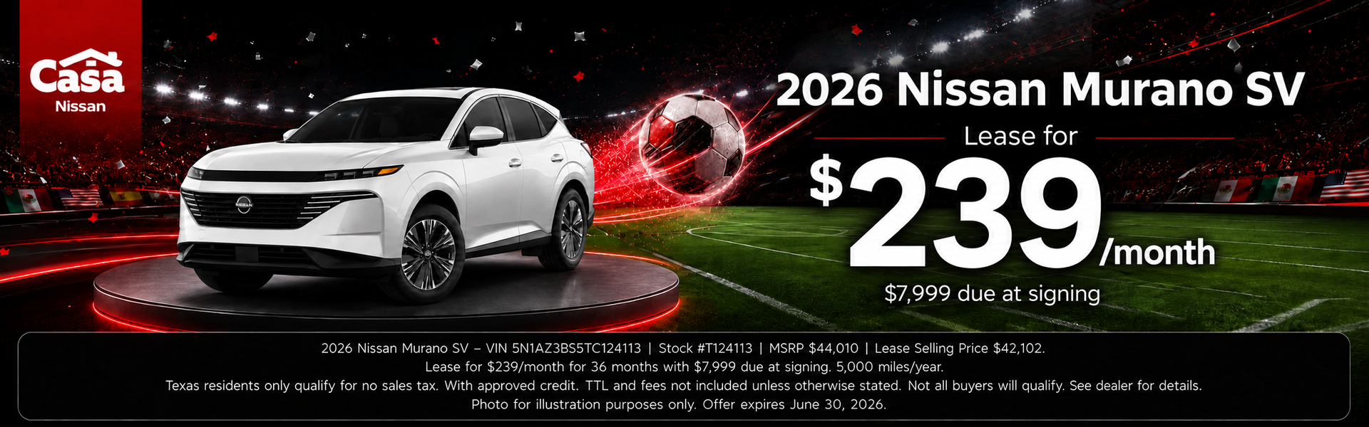 Casa Nissan June Incentives