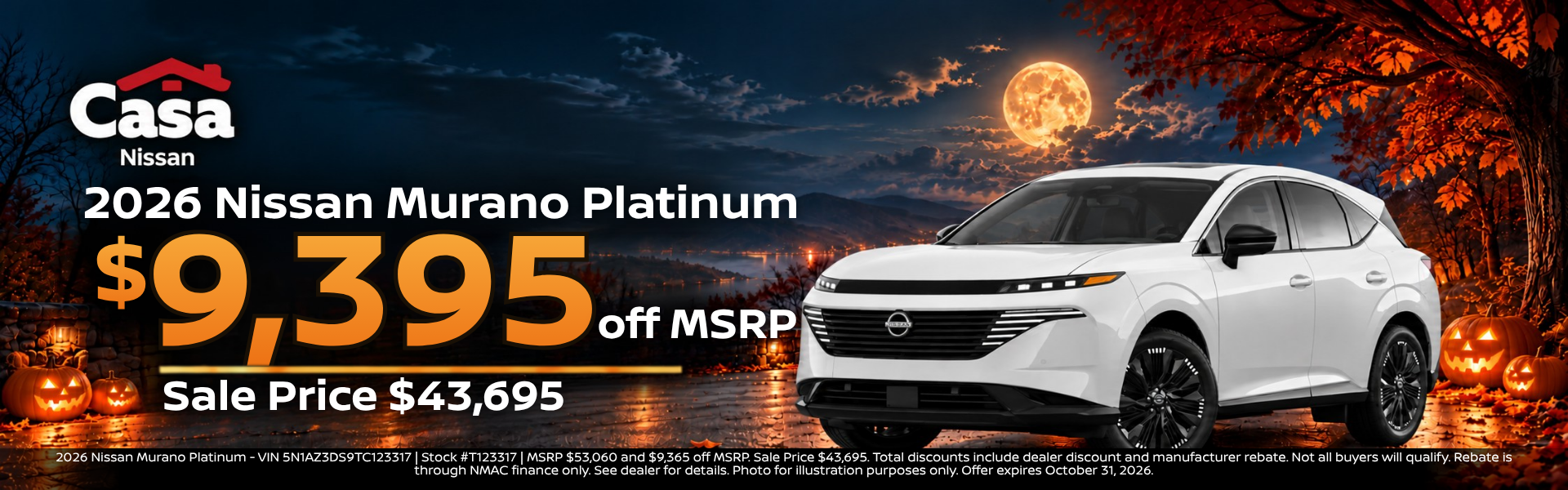 Casa Nissan October Incentives