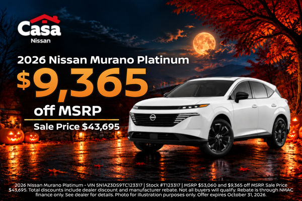 Casa Nissan October Incentives