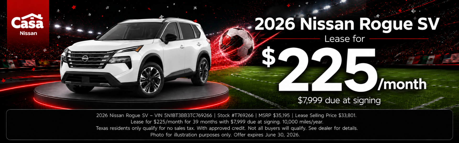 Casa Nissan June Incentives
