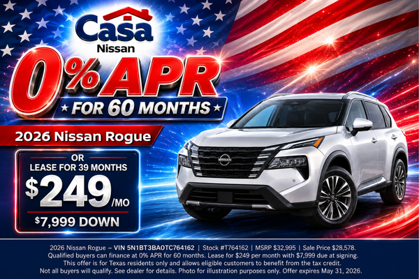 Casa Nissan May Incentives