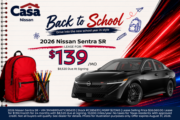Casa Nissan August Incentives