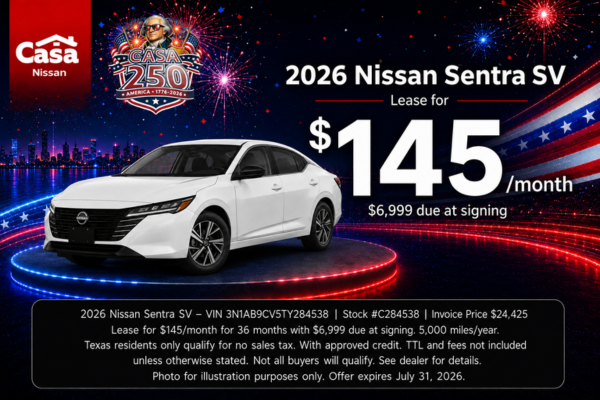 Casa Nissan July Incentives
