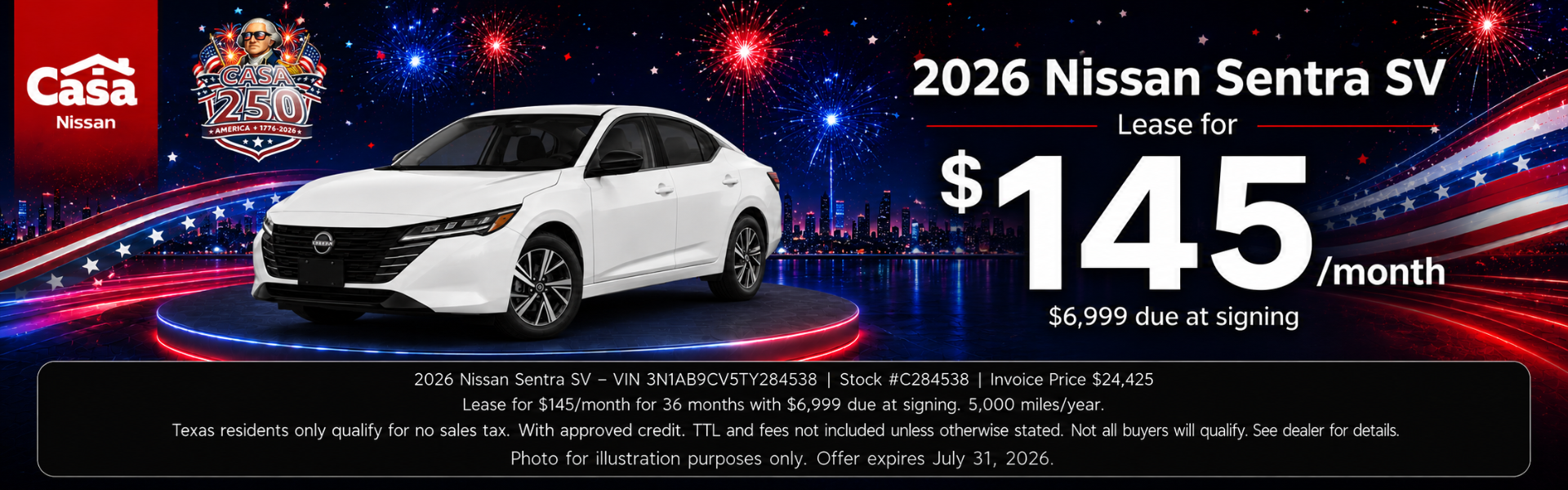 Casa Nissan July Incentives