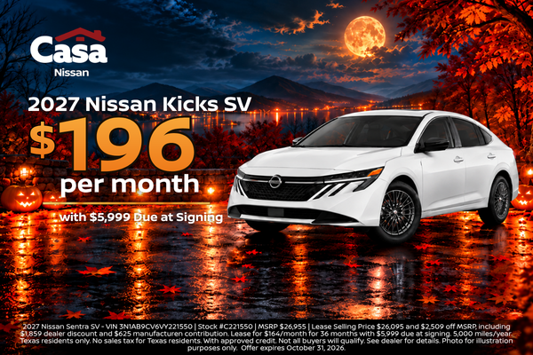 Casa Nissan October Incentives 
